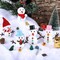 12 Pack Christmas Snowman DIY Craft Build Snowman Craft Kit Christmas Decoration Air Dry Modeling Clay Winter Gift Game for Holiday Party Home Decor